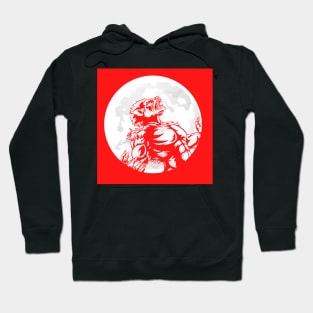 Red Wolf Moon Hoodie